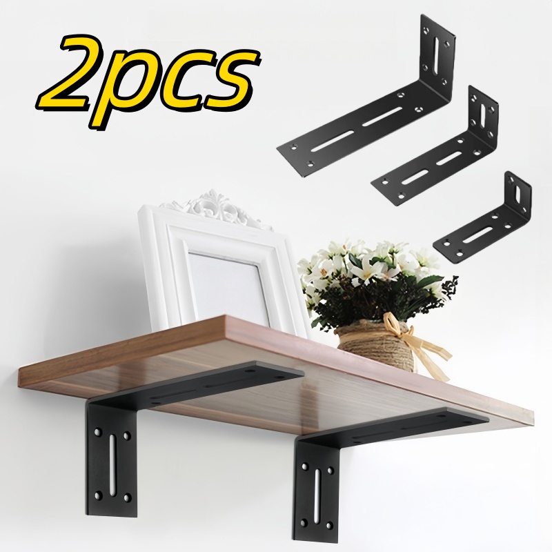 2pcs 90도 검정색 브래킷, 조절 가능하고 설치가  - Home Improvement Mall 리뷰 및 가격
