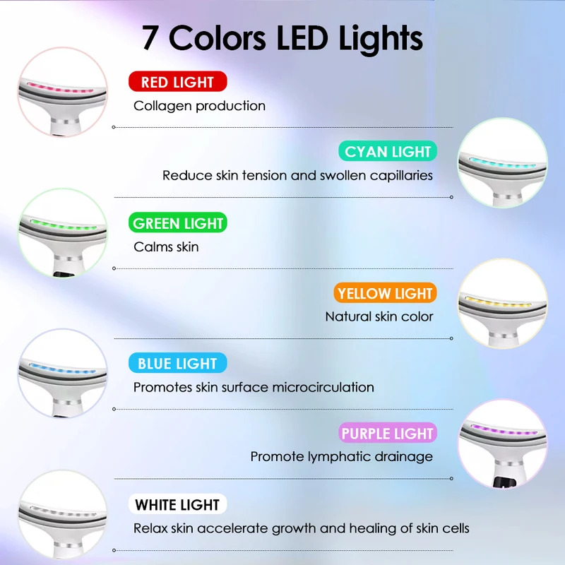 7가지 색상 LED 조명 페이스 넥 뷰티 디바이스 진동 - Home Improvement Loan 리뷰 및 가격
