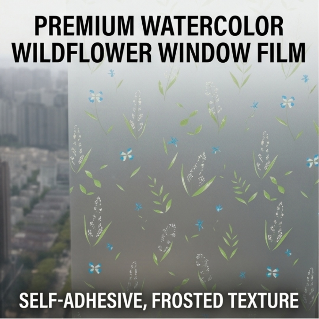 자체 접착식 신선한 꽃잎 창문 필름 반투명 프라이버시  - Window Insulation Film 리뷰 및 가격