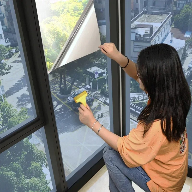 집 창문 프라이버시 필름 접착식 비닐 미러 포일 단방향 - Window Insulation Film 리뷰 및 가격