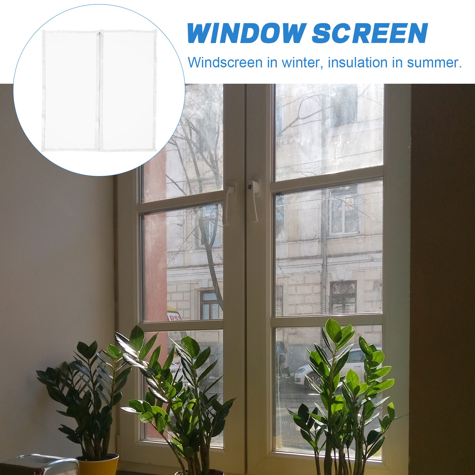 헤비 듀티 겨울용 창문 단열 필름 (지퍼로 쉽게 열고  - Window Insulation Film 리뷰 및 가격