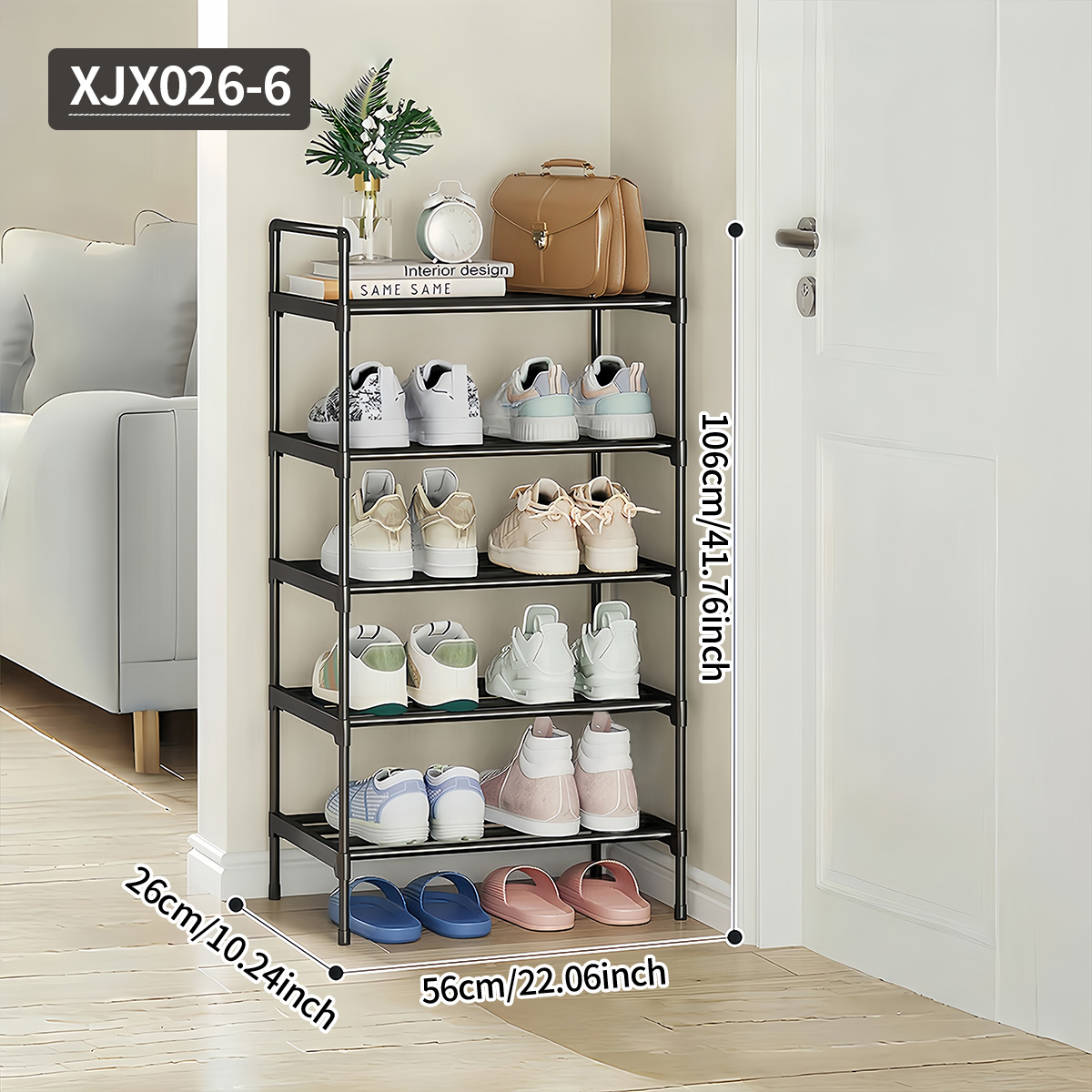 현관용 검정색 다기능 신발장, 다층 수납장, 조립하기  - Home Improvement Mall 리뷰 및 가격