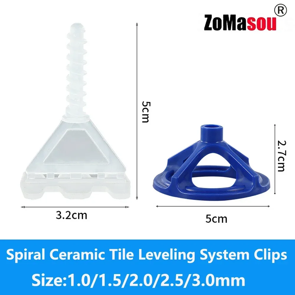 50-600Pcs 상단 나선형 세라믹 타일 레벨링 시스 - Tile Leveling Clip 리뷰 및 가격